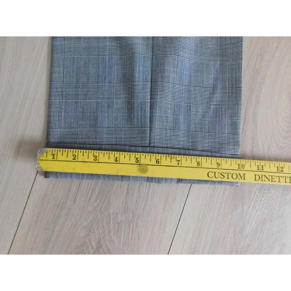 Brooks Brothers Makers Suit Mens 42L 36x31 Gray Wool Glen Plaid 2 Piece Made USA